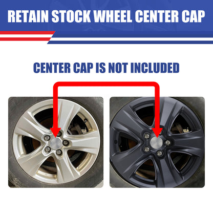 WINJET 17' Hubcaps Wheel Rims Cover for 2019-2026 TOYOTA RAV4 XLE, HYBRID XLE,LE - Matte Black
