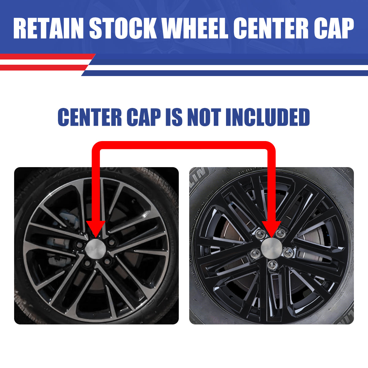 WINJET 18' Alloy Wheel Skin for 2025-2026 Toyota Camry Hybrid SE/ XLE model - Black Lacquer