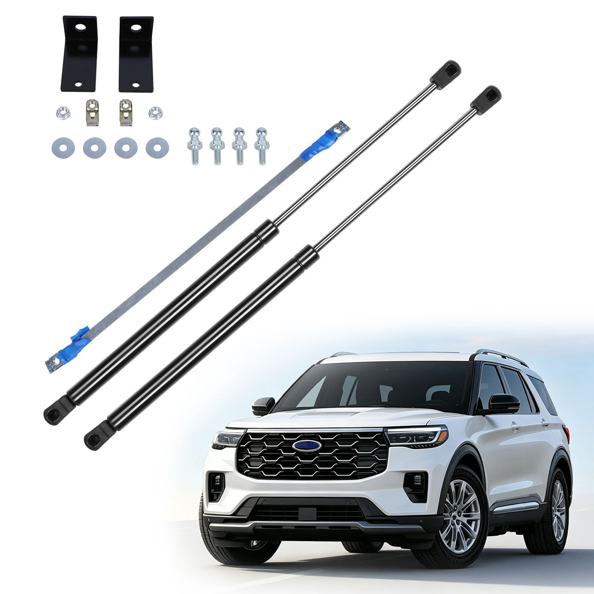 Hydraulic Hood Lift Supports for 2020-2026 Ford Explorer
