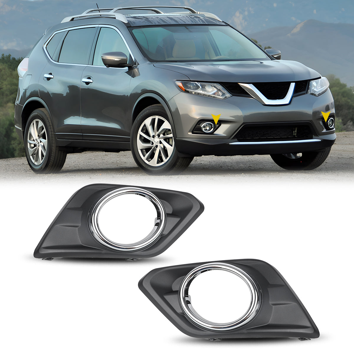 For 2014-2016 Nissan Rogue Fog Light Cover