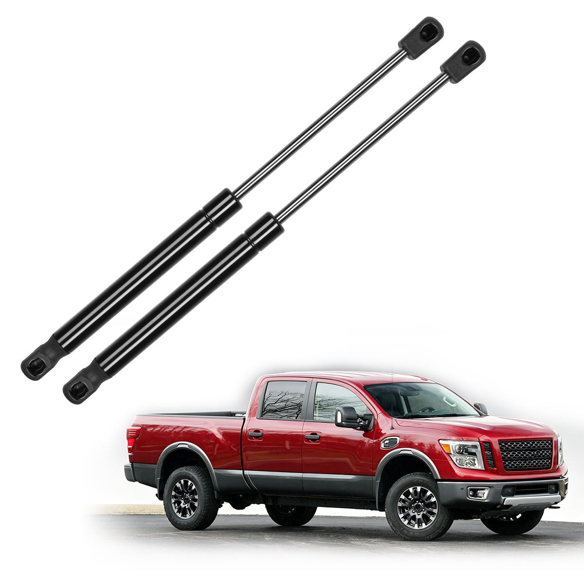 Hydraulic Hood Lift Supports for 2016-2022 Nissan Titan XD & PRO-4X, Platinum, S, SL, SV, Base