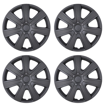 matte black hubcaps
