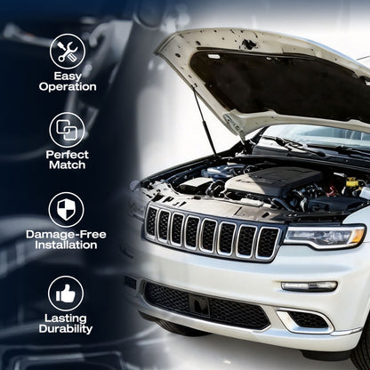 Hydraulic Hood Lift Supports for 2011-2022 Jeep Grand Cherokee & Dodge Durango