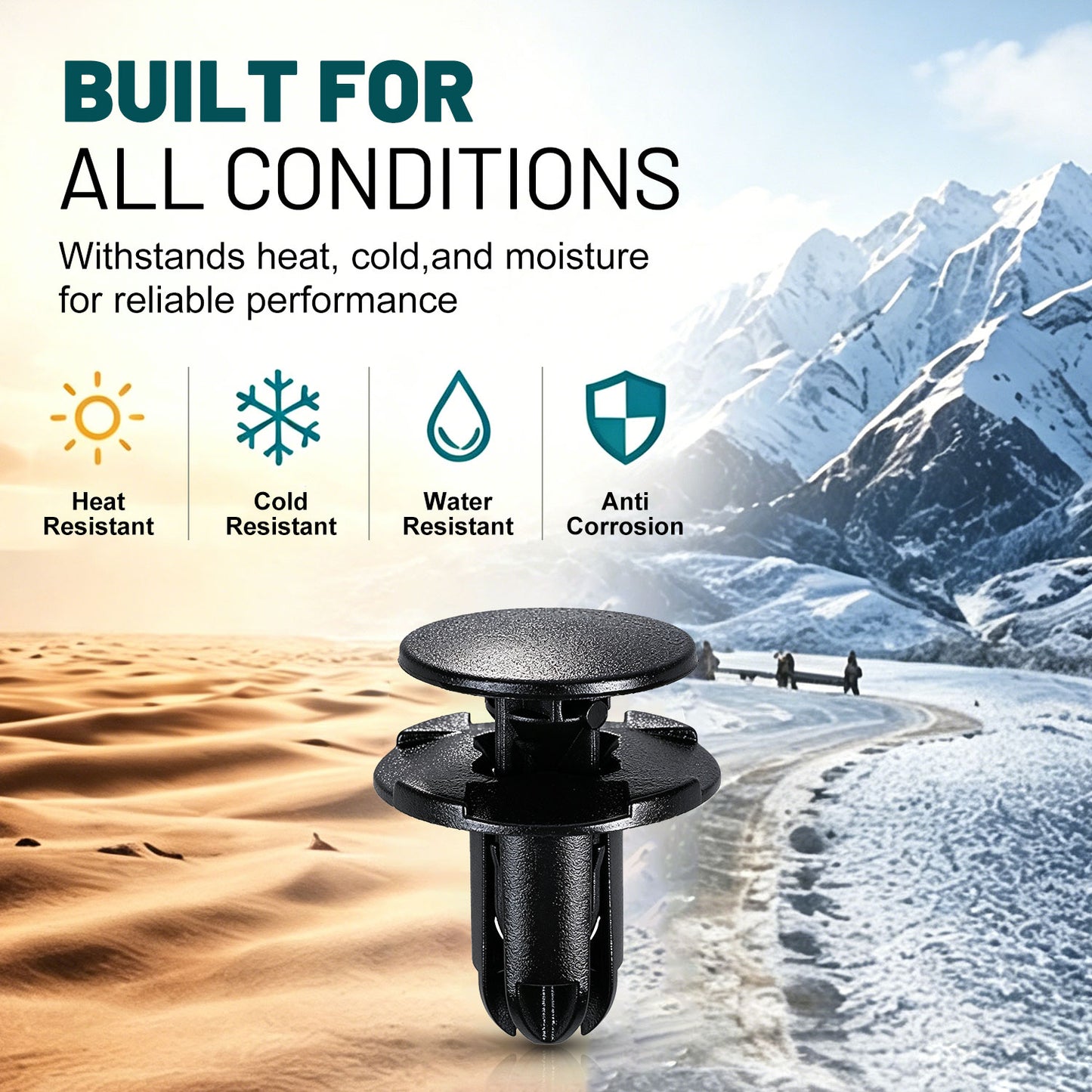Premium Bumper, Fender & Engine Splash Shield Retainer Clips Set for Hyundai, KIA & Genesis