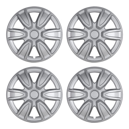 15 inch silver hubcaps