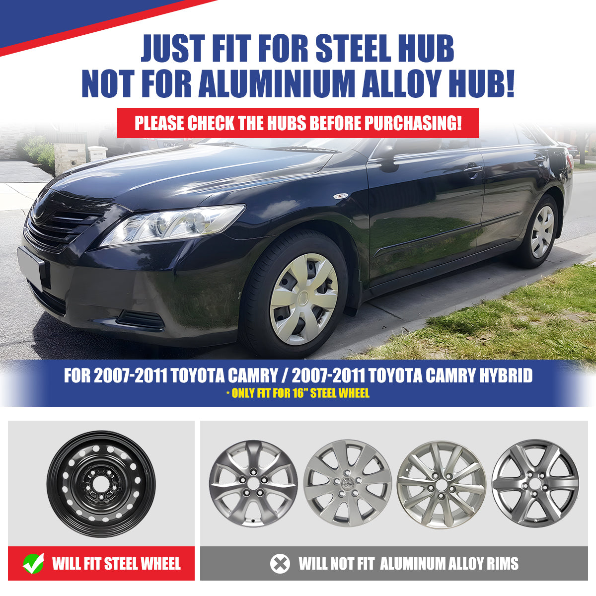 2008 toyota camry hubcaps