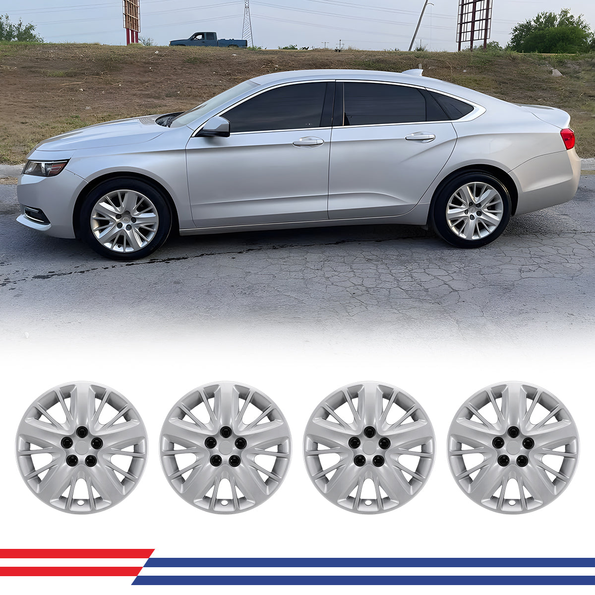 WINJET 18' Wheel Rims Cover for 2014-2020 CHEVY IMPALA - Lacquer ...