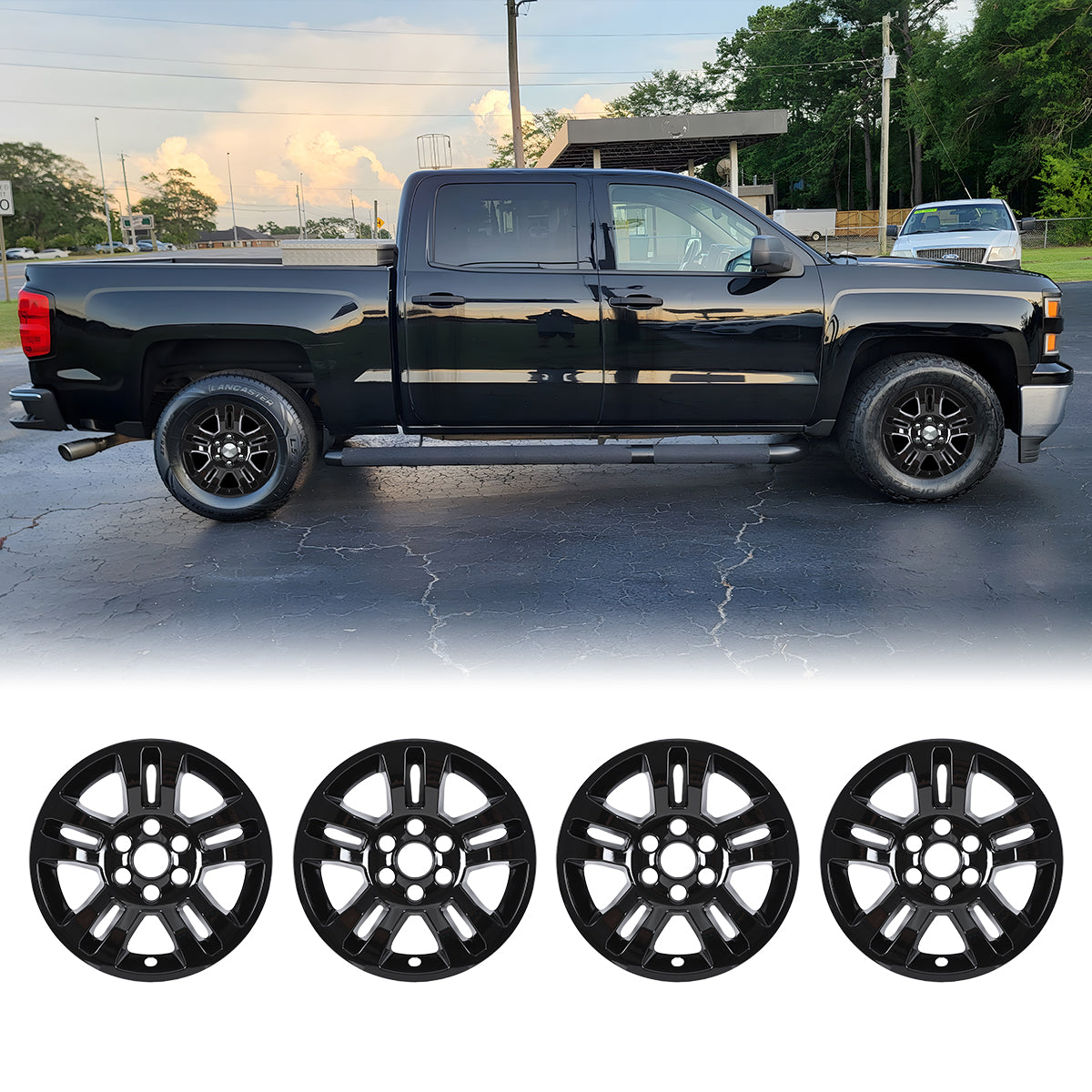 18' Hubcaps for 2014-2020 Chevy Silverado 1500/Suburban Tahoe