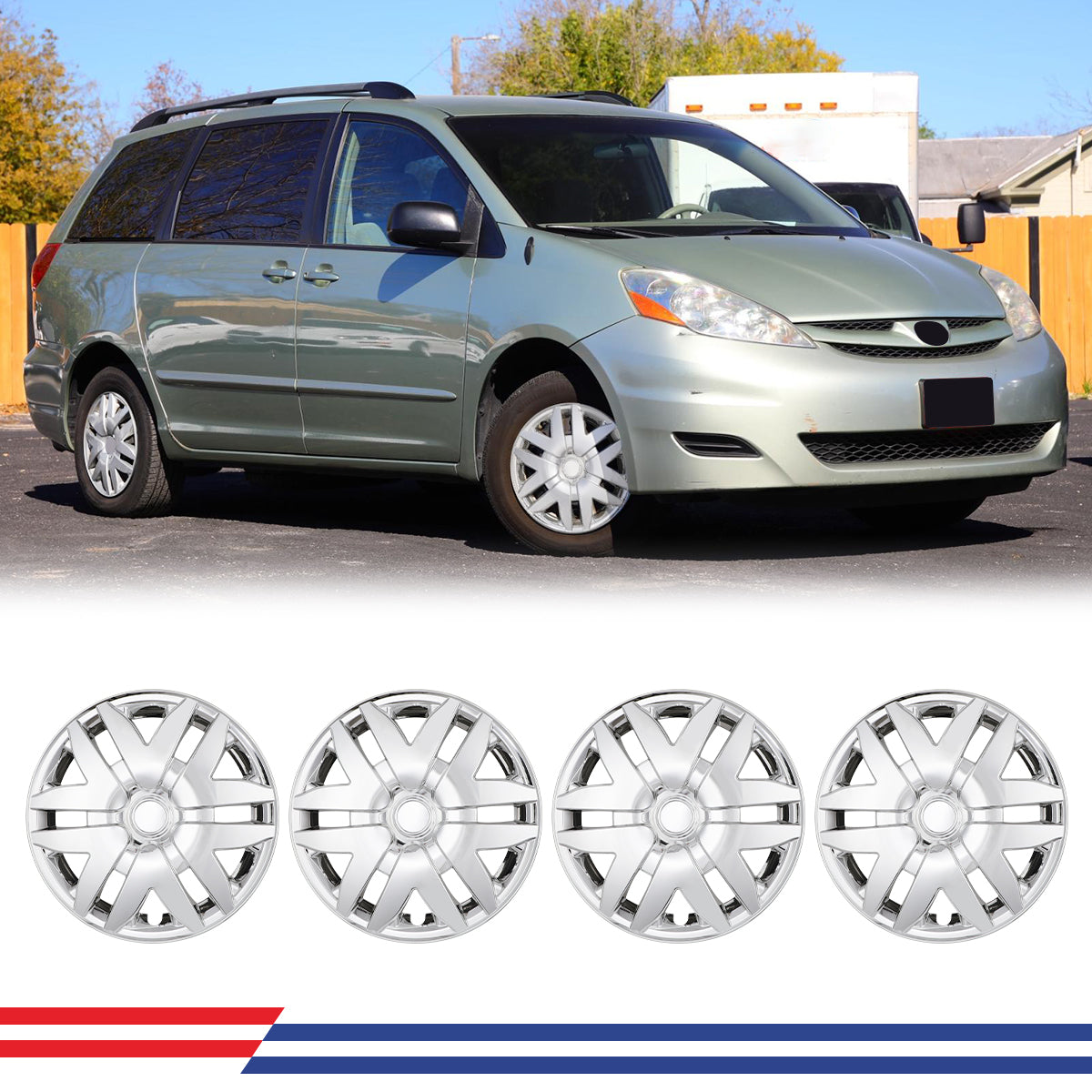 16' Hubcaps for 2004-2010 TOYOTA SIENNA
