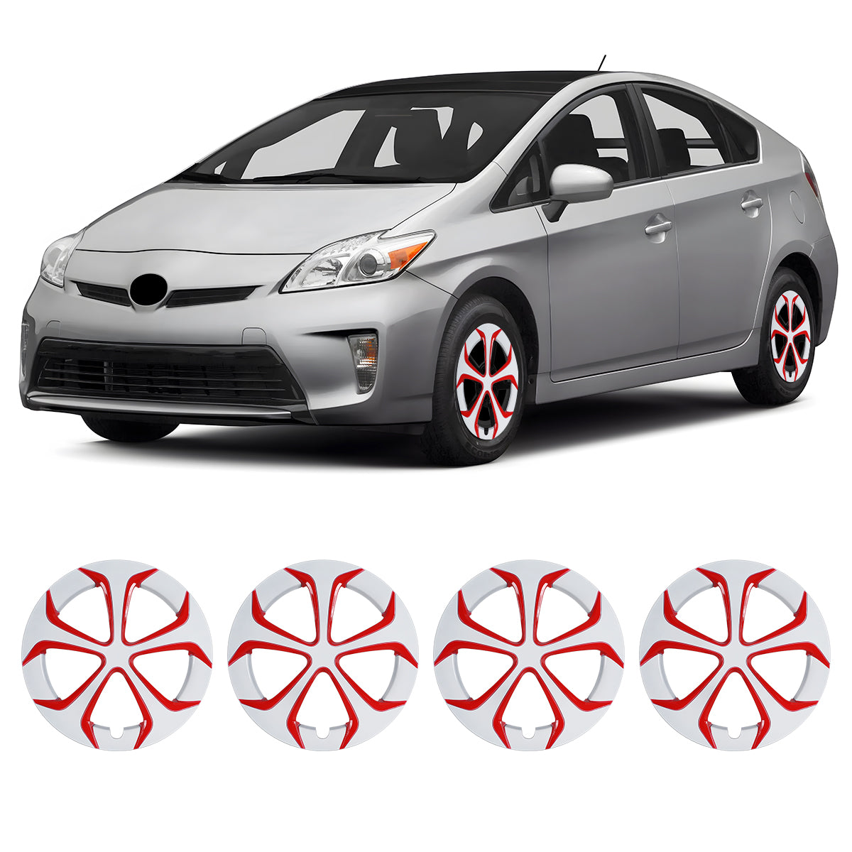 15' Hubcaps Wheel Rims Cover for 2010-2015 TOYOTA PRIUS