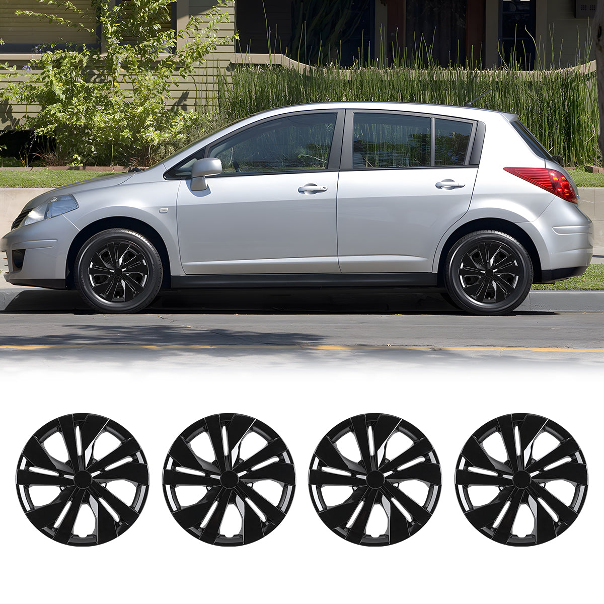 15' Hubcaps for 2007-2025 NISSAN VERSA