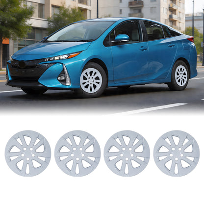 WINJET 15' Hubcaps Wheel Rims Cover for 2016-2022 TOYOTA PRIUS & 2020-2024 TOYOTA COROLLA HYBRID  - White