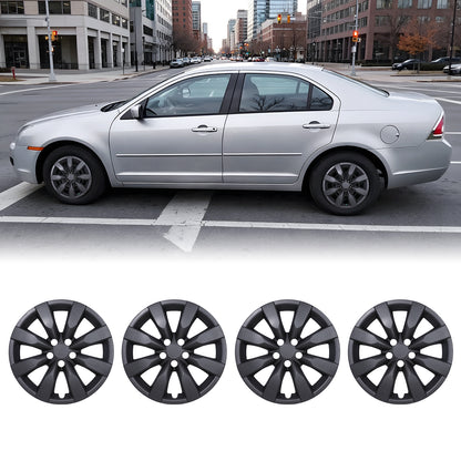 WINJET 16' Hubcaps Wheel Rims Cover for 2009-2019 TOYOTA COROLLA/2009-2014 TOYOTA MATRIX - Matte Black