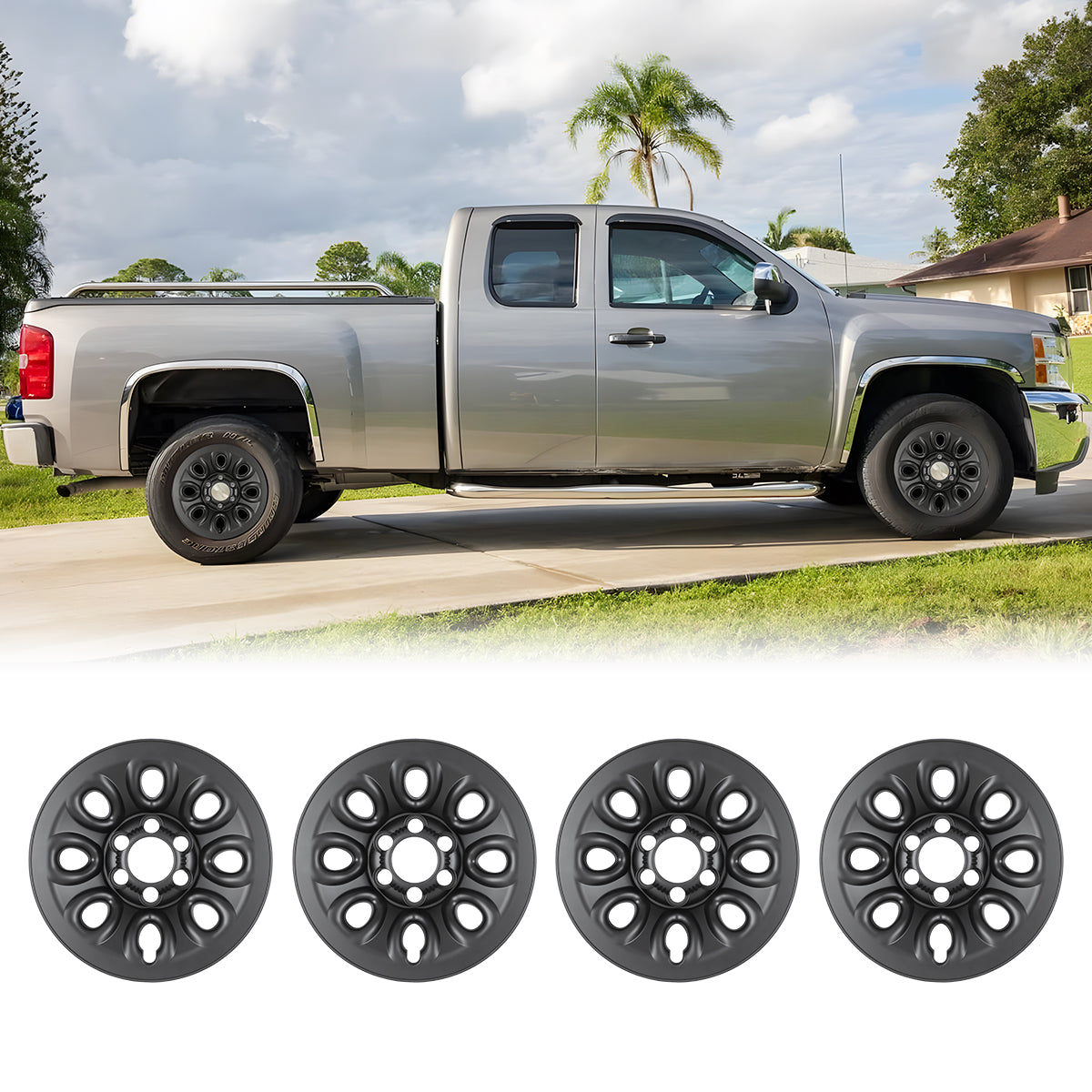 17" Hubcaps for 2005-2014 Chevy & GMC
