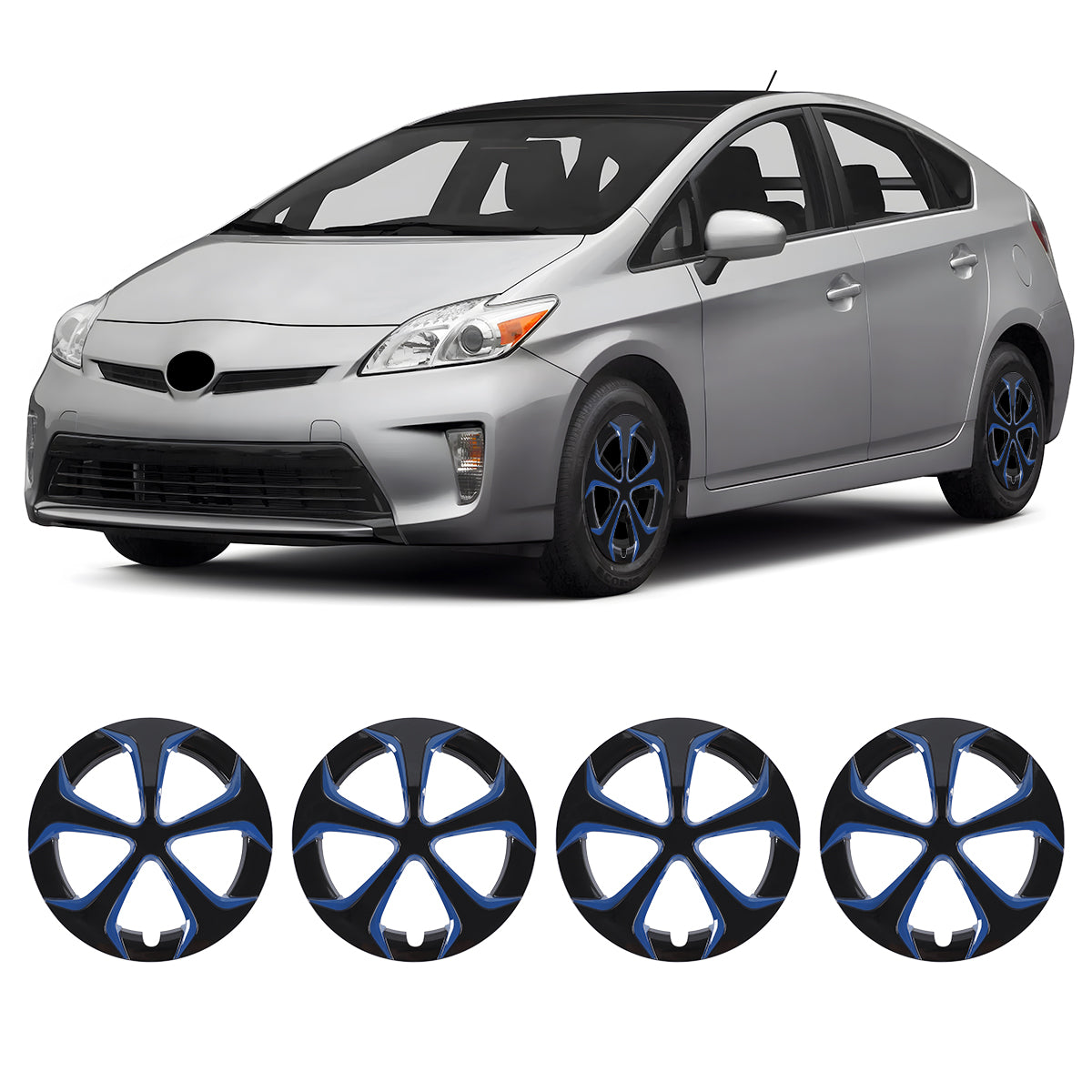 15' Hubcaps Wheel Rims Cover for 2010-2015 TOYOTA PRIUS