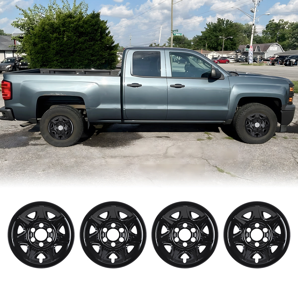 17' Hubcaps for 2014-2019 Chevy Silverado & GMC Sierra