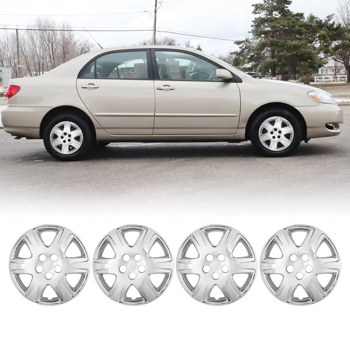 15' Hubcaps for 2005-2008 TOYOTA COROLLA