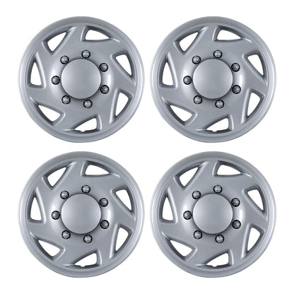WINJET 16' Hubcaps Wheel Rims Cover for 1992-2014 Ford E150/E250/E350 Van with 8 lug 16" steel wheel  - Lacquer