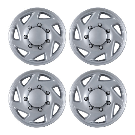 WINJET 16' Hubcaps Wheel Rims Cover for 1992-2014 Ford E150/E250/E350 Van with 8 lug 16" steel wheel  - Lacquer