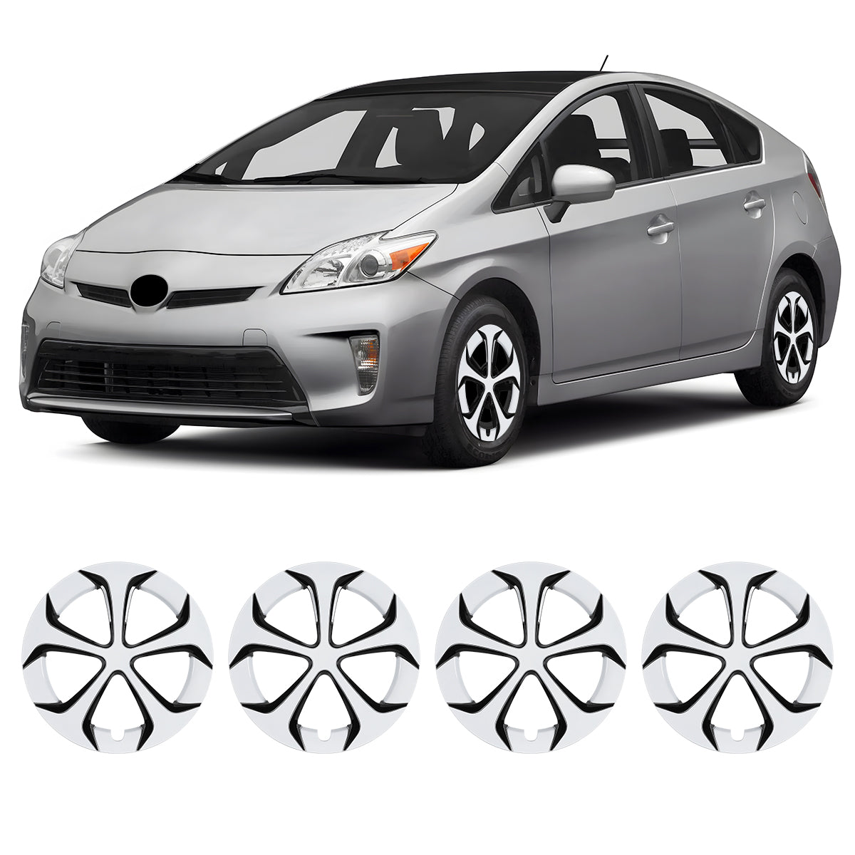 15' Hubcaps Wheel Rims Cover for 2010-2015 TOYOTA PRIUS