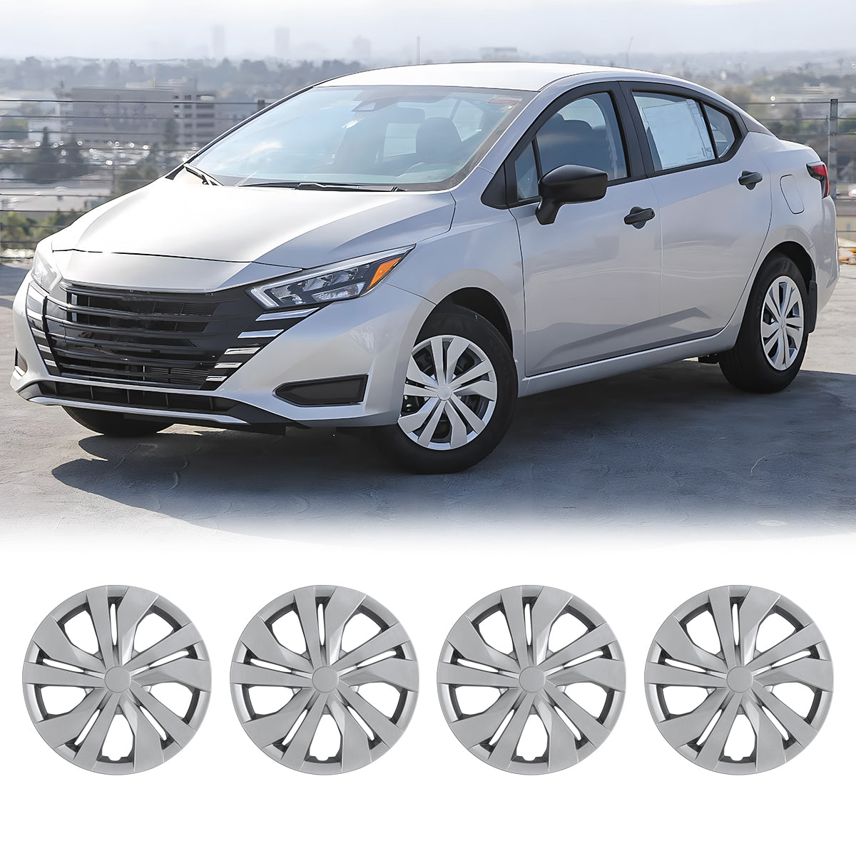 15' Hubcaps Wheel Rims Cover for 2007-2025 NISSAN VERSA