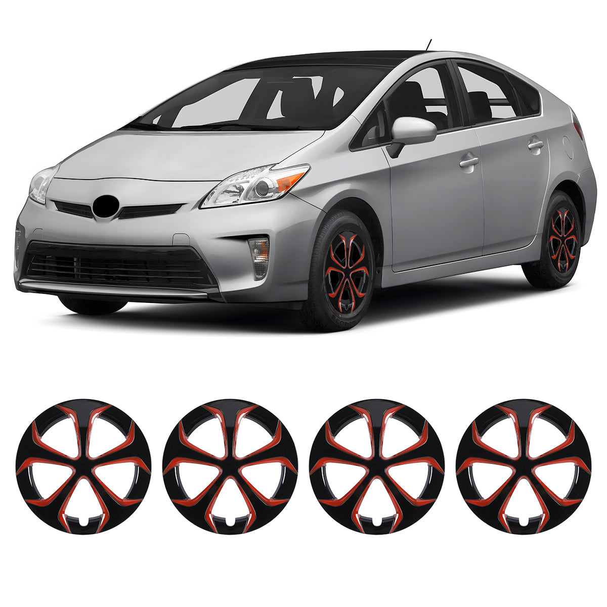 15' Hubcaps Wheel Rims Cover for 2010-2015 TOYOTA PRIUS
