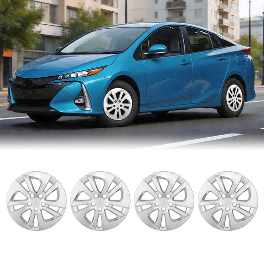 WINJET 15' Hubcaps Wheel Rims Cover for 2016-2022 TOYOTA PRIUS & 2020-2024 TOYOTA COROLLA HYBRID  - Chrom