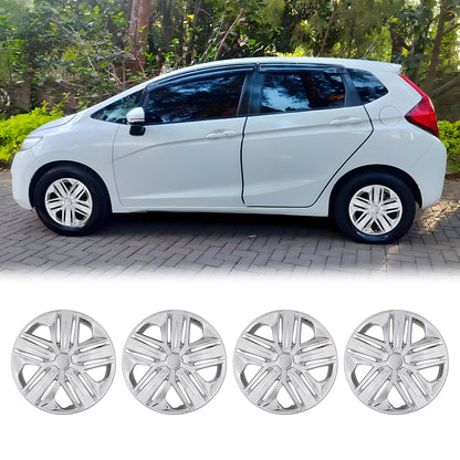 WINJET 15' Hubcaps Wheel Rims Cover for 2009-2020 Honda FIT - Chrome
