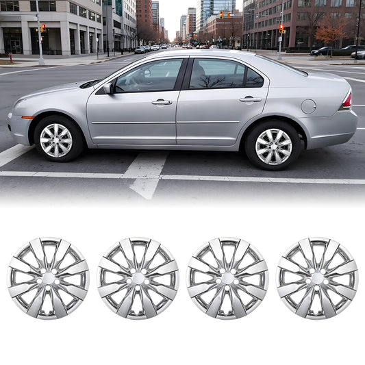 WINJET 16' Hubcaps Wheel Rims Cover for 2009-2019 TOYOTA COROLLA/2009-2014 TOYOTA MATRIX - Chrome