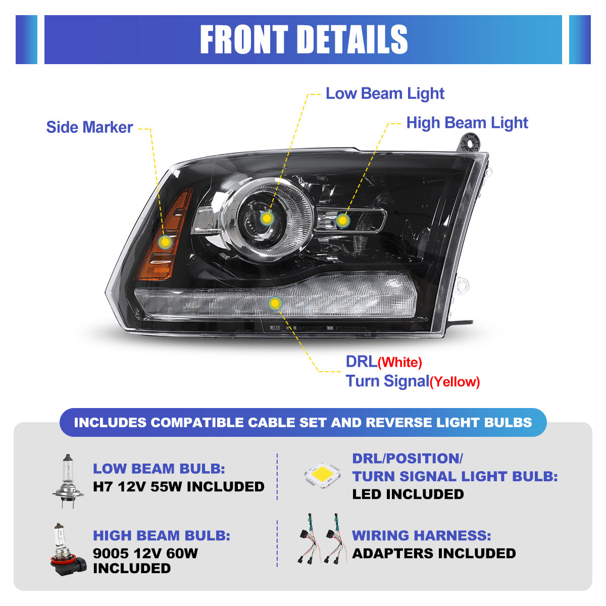 2014 ram 1500 heAadlights