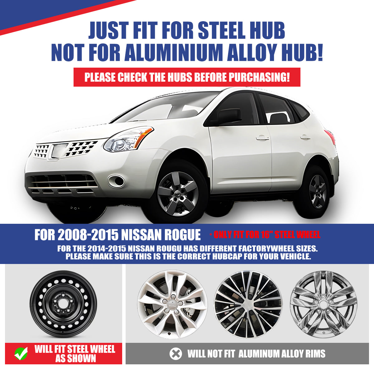 2015 nissan rogue hubcap