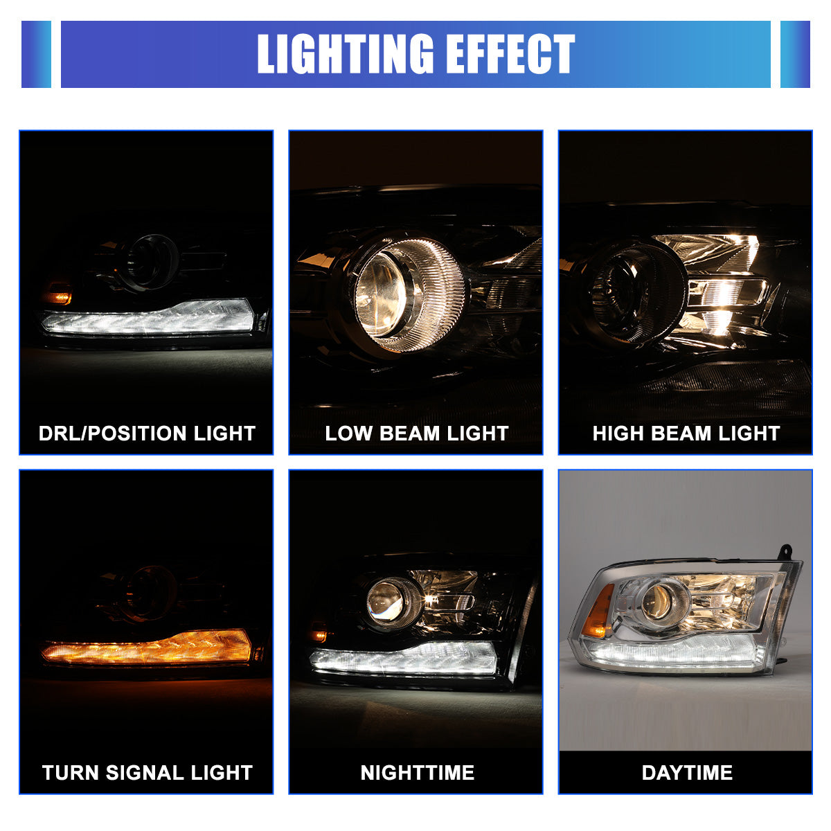 2016 ram 1500 headlights