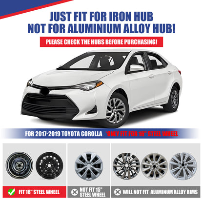 WINJET 16' Hubcaps Wheel Rims Cover for 2009-2026 TOYOTA COROLLA/2009-2014 TOYOTA MATRIX - Chrome