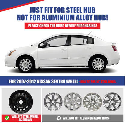 WINJET 16' Hubcaps Wheel Rims Cover for 2007-2012 NISSAN SENTRA  - Chrome