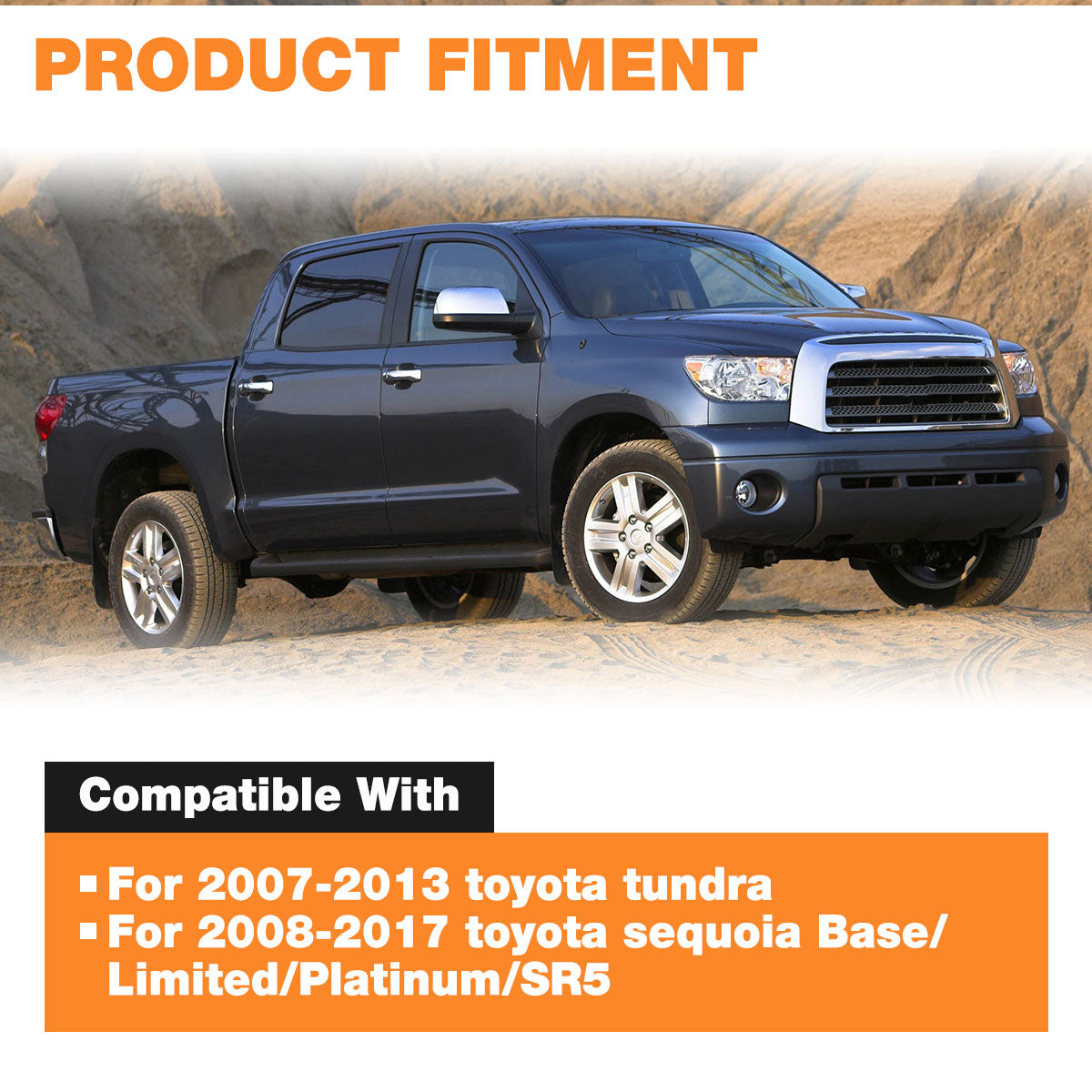 Hydraulic Hood Lift Supports for 2007-2013 Toyota Tundra & 2008-2017 Sequoia