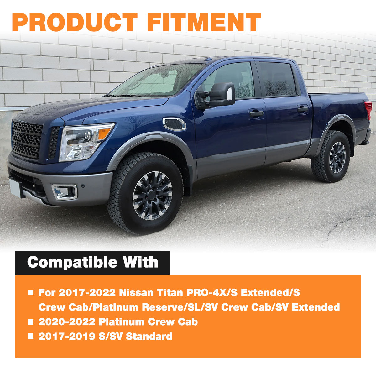 Hydraulic Hood Lift Supports for 2017-2022 Nissan Titan & PRO-4X, Platinum, S, SV, SL