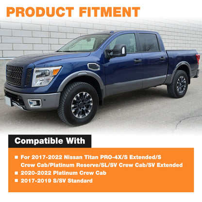 Hydraulic Hood Lift Supports for 2017-2022 Nissan Titan & PRO-4X, Platinum, S, SV, SL