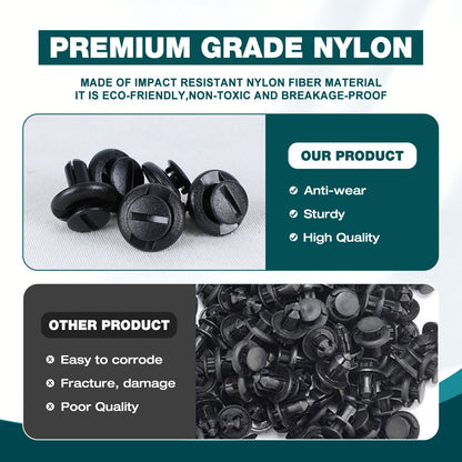 Premium Bumper, Fender & Engine Splash Shield Retainer Clips Set for Subaru