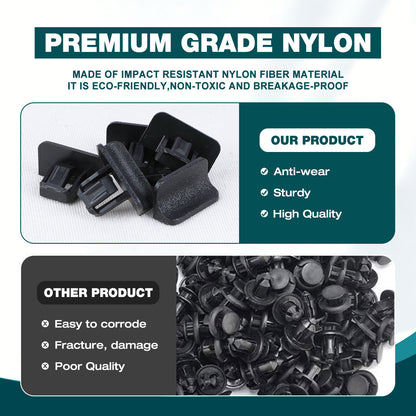 Premium Bumper, Fender & Engine Splash Shield Retainer Clips Set for Chevrolet, GMC, Cadillac & Honda