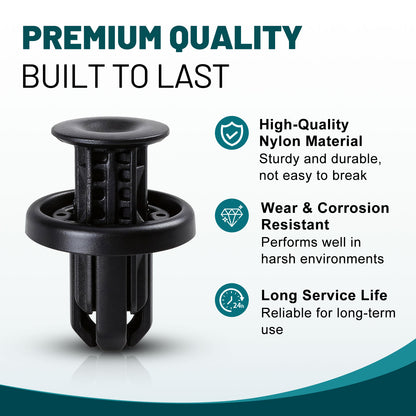 Premium Bumper, Fender & Engine Splash Shield Retainer Clips Set for Honda & Acura Vehicles