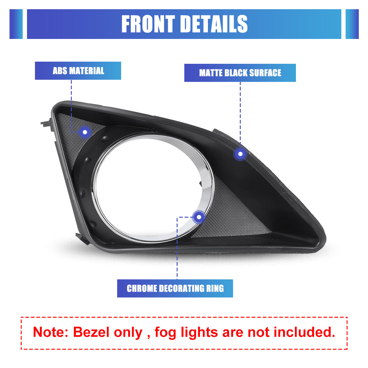 For 2009-2010 Toyota Corolla Fog Light Cover