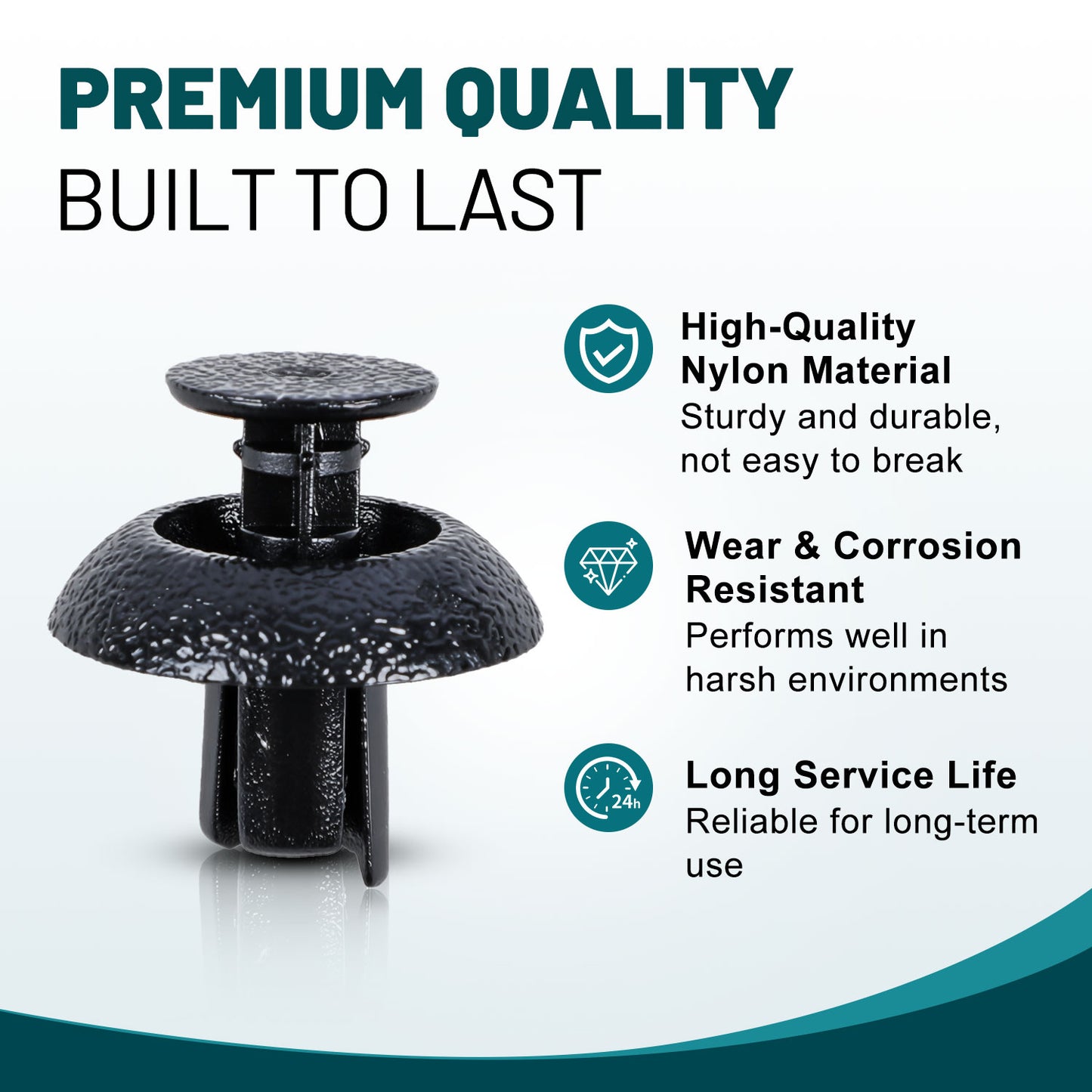 Premium Bumper, Fender & Engine Splash Shield Retainer Clips Set for Toyota, Lexus and Scion