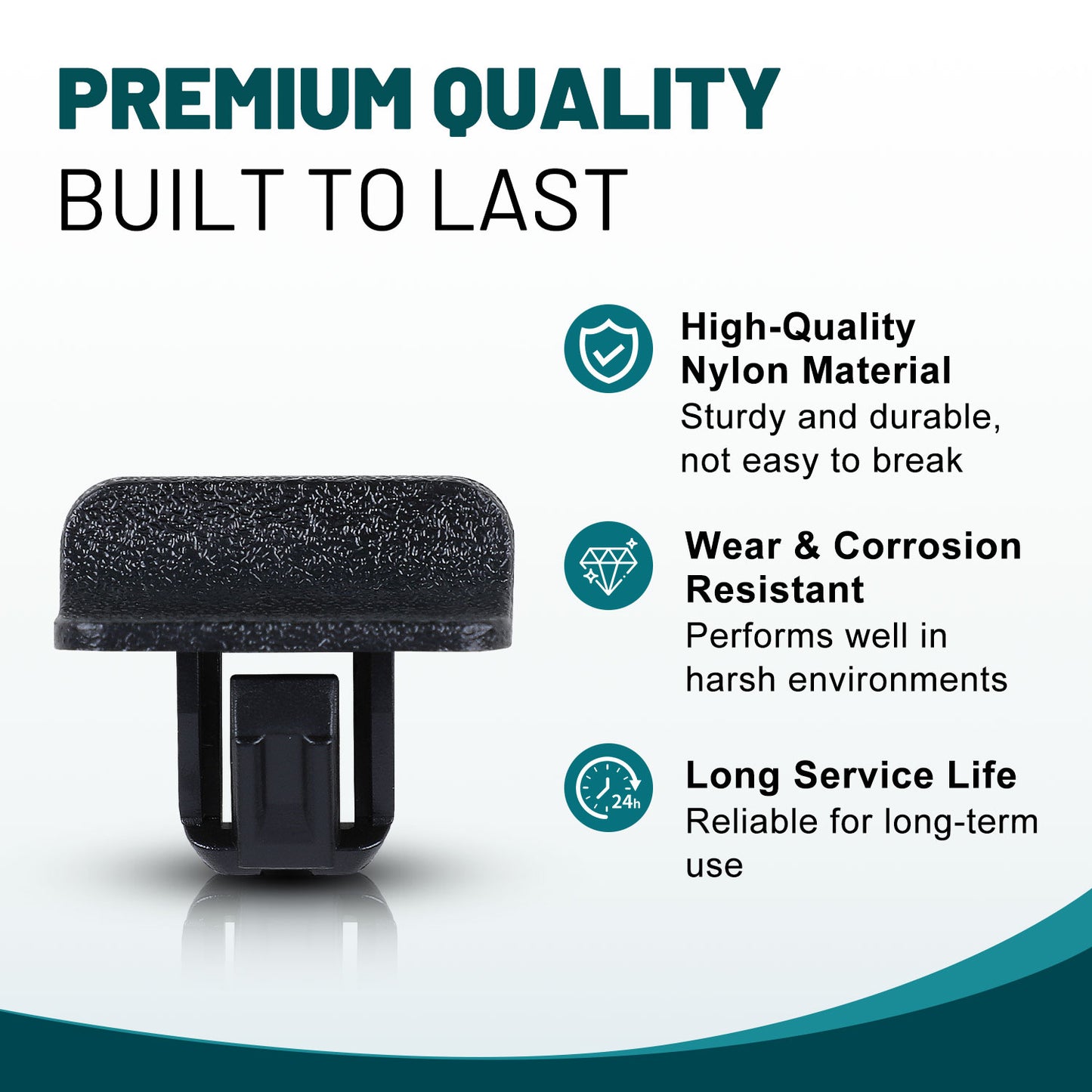 Premium Bumper, Fender & Engine Splash Shield Retainer Clips Set for Chevrolet, GMC, Cadillac & Honda