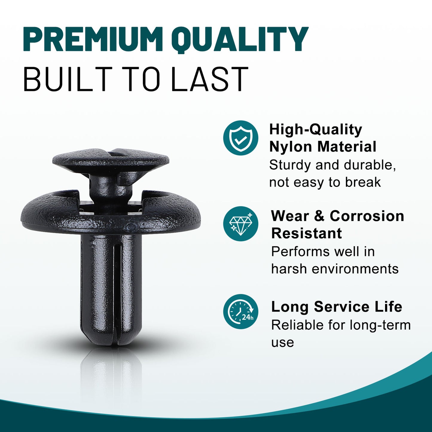 Premium Bumper, Fender & Engine Splash Shield Retainer Clips Set for Subaru