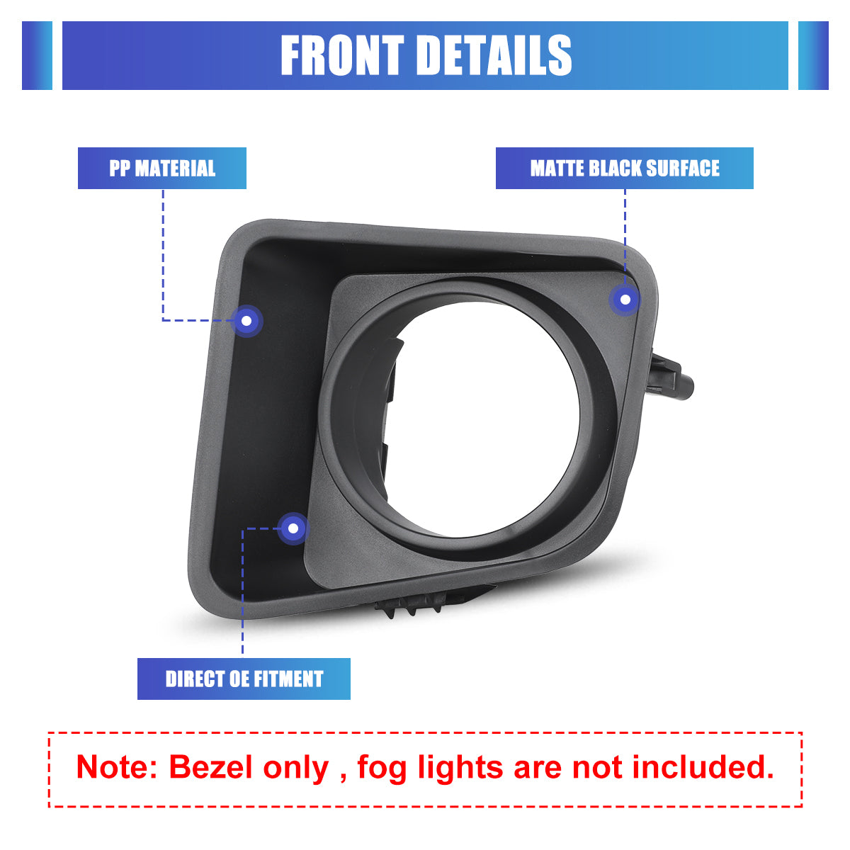 For 2014-2021 Toyota Tundra Fog Light Cover