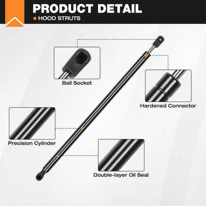 Hydraulic Hood Lift Supports for 2007-2013 Toyota Tundra & 2008-2017 Sequoia