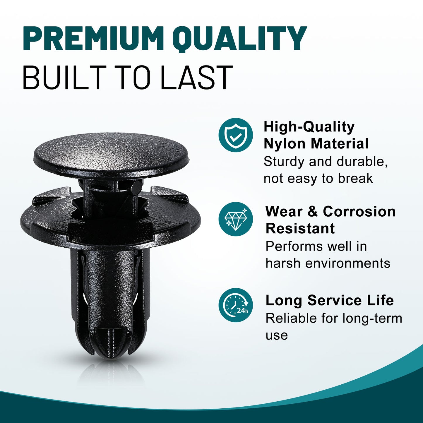 Premium Bumper, Fender & Engine Splash Shield Retainer Clips Set for Hyundai, KIA & Genesis
