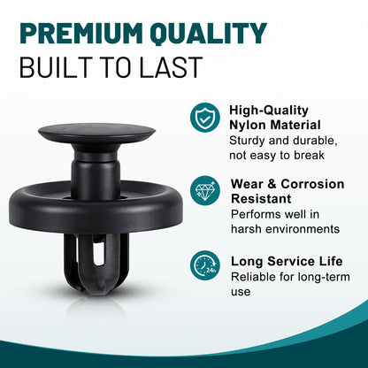 Premium Bumper, Fender & Engine Splash Shield Retainer Clips Set for Toyota, Lexus & Scion
