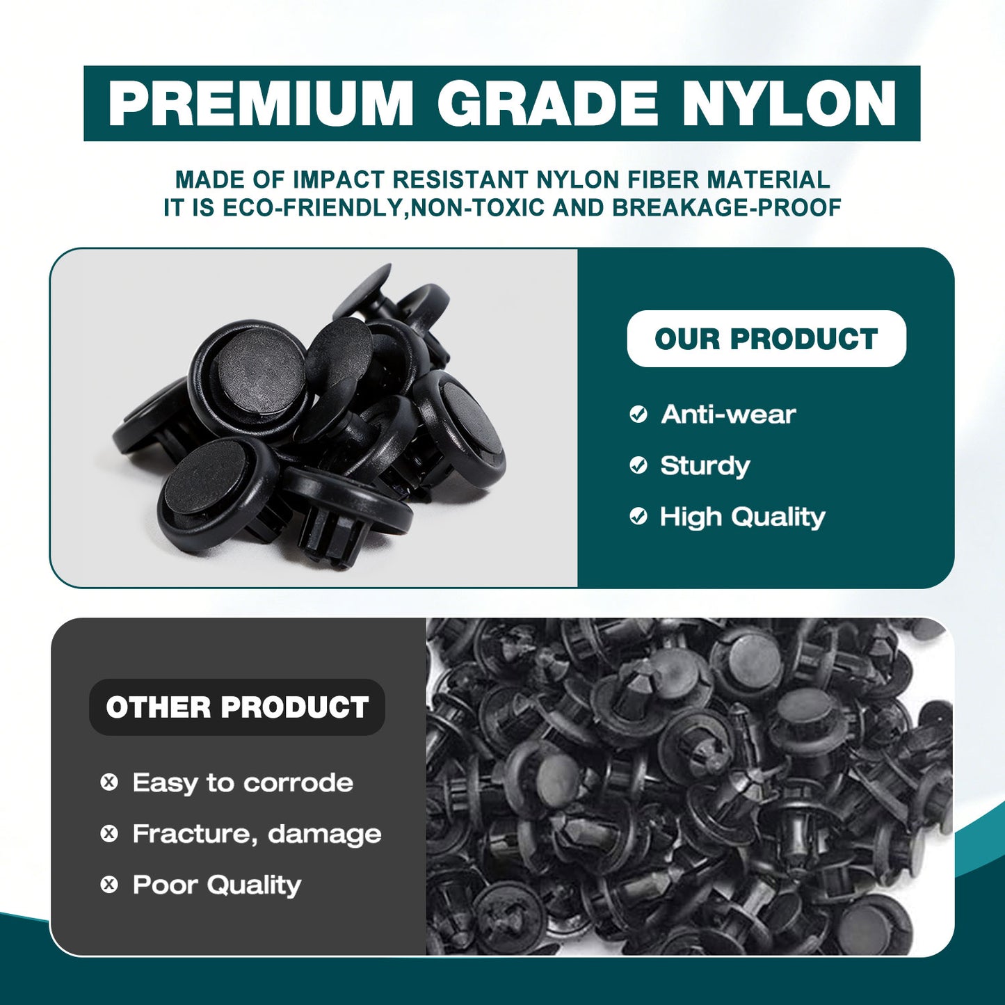 Premium Bumper, Fender & Engine Splash Shield Retainer Clips Set for Toyota, Lexus & Scion