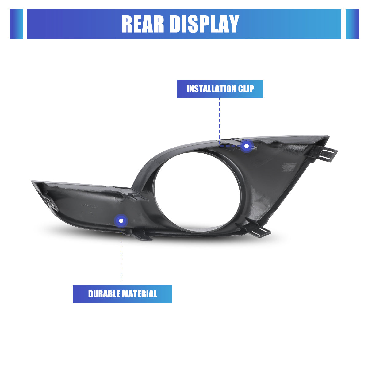 For 2013-2015 Nissan Altima 4DR Sedan Fog Light Cover